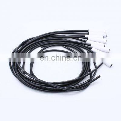 Ceramic Hi Temp Straight 180 Degree Spiral Core 8.0mm Boot Spark Plug Wires Set