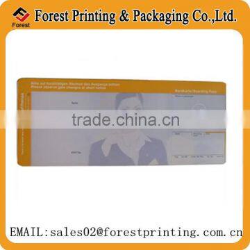 Custom made thermal boarding pass,airline ticket booking