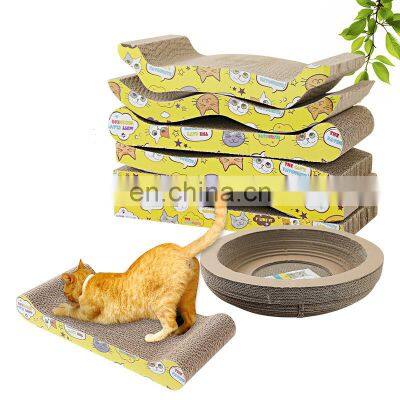 2022 Corrugated New Modern Bed Mat Vertical Small Toy Wholesale House Cardboard Cat Scratcher