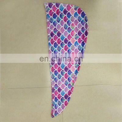 Top Rated Wholesale Mermaid Print Bath Fast Custom Long Turban Quick Dry Hair Drying Towel photo-5