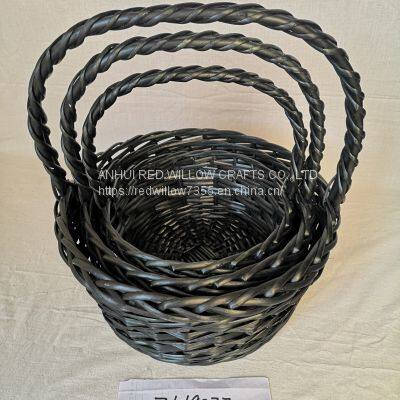 High Quality Small Size Wicker Basket With Handles China Manufacturer