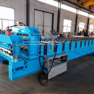 Galvanized Steel Monterrey Roofing Making Step Tile Roof Deck Sheet Plate Glazed Tile Cold Roll Forming Machine Price photo-3