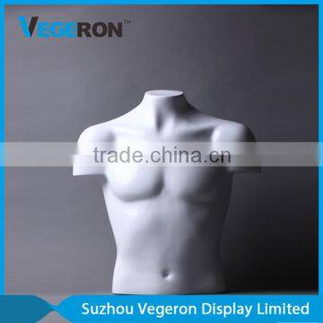 high quality half body fiberglass male mannequin