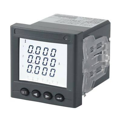 Acrel AC three phase ammeter LCD display AMC72L-AI3/C with RS485 communication cut out 67*67mm