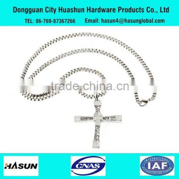 China supply new fashion custom stainless steel cross necklace pendant