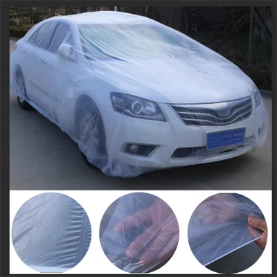 Wholesale Waterproof Manufacturer Plastic Disposable Universal Soft Clear Different Size Car Cover