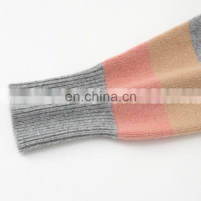 New Arrival Women's Thick V Neck Cashmere Sweater Cardigan Casual Striped Design Button Decoration Autumn-OEM Service Available photo-5