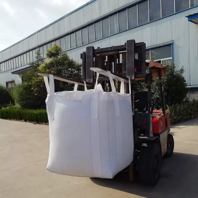 1000kg Loading Weight Bulk Bag 1000kg Tote Bag Single Point Lift FIBC for Cement Fertilizer 1 Tonne Bulk Bag photo-3