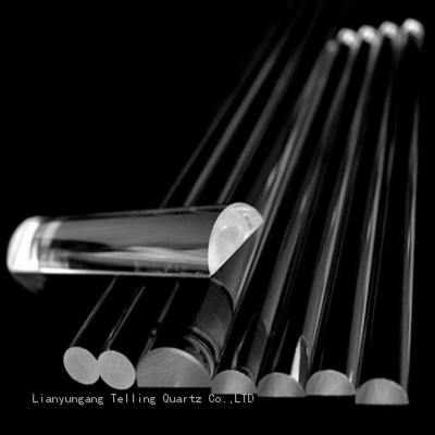 half round quartz rod