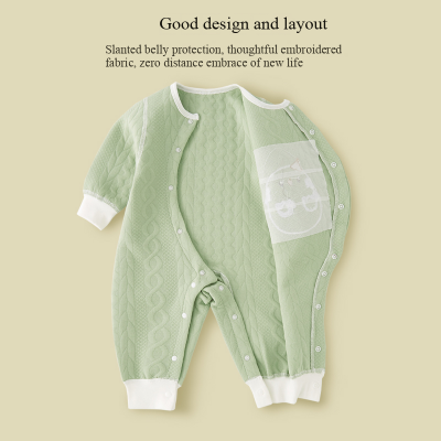 Newborn Baby Clothes Kids Romper Long Sleeve Climb Crawl Suit Children's Pajama Onesie Jumpsuit photo-4