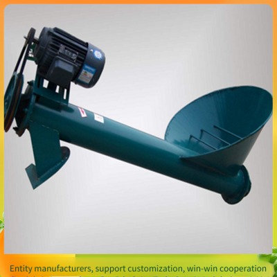 Dry and Wet Powder Screw Feeder, 219 Tubular Canning Elevator, Two-phase Electric Chicken Feed Auger Conveyor photo-2