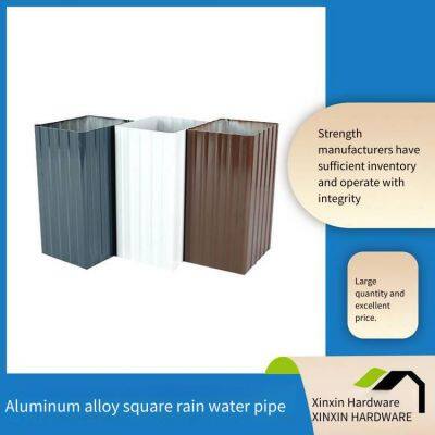 Алюминиевые дренажные трубы для торговых центров, проект строительства цветно-окрашенных алюминиевых дождевых труб, монтаж предварительно изготовленных дренажных труб