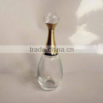 transparent high quality nail polish glass bottle