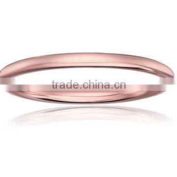 fashion jewelry 2016 women rings natural rose gold high polish ring