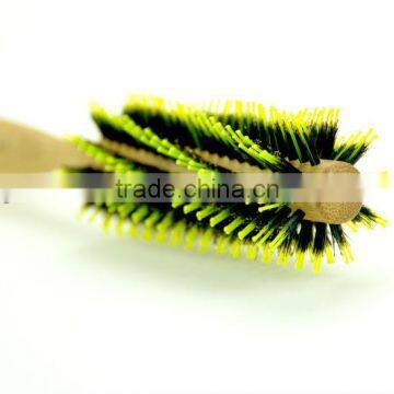 High Quality Nature Bamboo Rotating Hair Brush photo-4