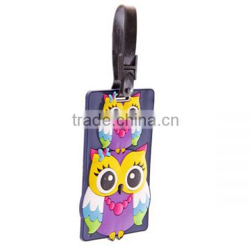 High quality cute silicon luggage tag