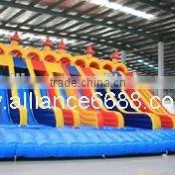 commercial grade giant multi lane slide for adult