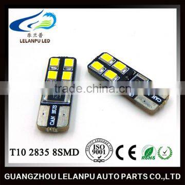 Super bright T10 canbus car led light T10 canbus 2835 8SMD Car Led Lights Bulb