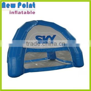 factory sale cube China PVC 3 legs inflatable camping tent