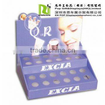 Paper Material cosmetic cardboard display pos promotional display rack