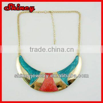 gold enamel wholesale kids chunky necklace