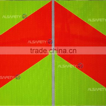 fluorescent yellow-green high intensity prisamtic reflective sheet for vehicles