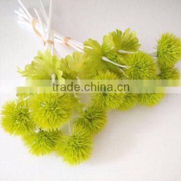 green plant artificial flowers balls