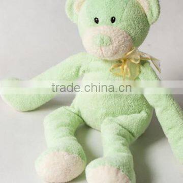 Plush Toy Long Leg Teddy Bear /Soft Gift Toy Bear With Silk Bow/Stuffed Toy Light Green Bear photo-3