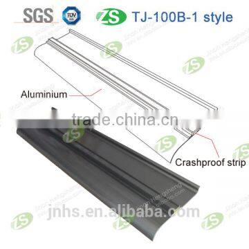 Decorative metal baseboard profile