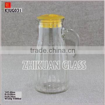 Glass Jug with Lid Glass pitcher water Jug