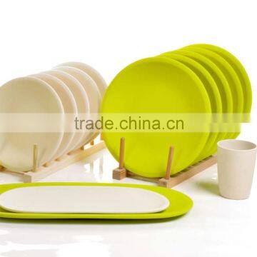 ECO-FRIENDLY BAMBOO FIBER CHEAP BULK DINNER PLATES