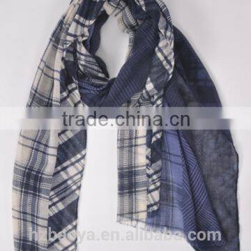 Promotion Fashion plaid print hijab scarf 2016