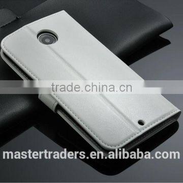 Original Fashion 64 Grain Stand Holder Wallet Flip PU Leather Case For Motorola Google 6 MT-3101 photo-2