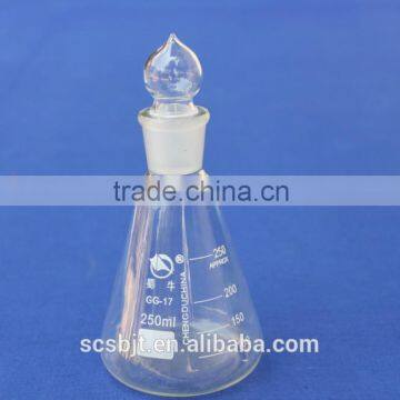 CONICAL FLASK WITH GLASS STOPPER