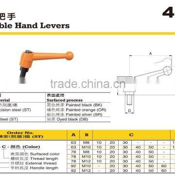 For Vertical or Woodworking Lathes Steel Adjustable Hand Lever photo-2