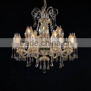 2015 royal style golden two-layers pendant light for luxury hotel