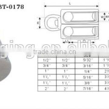 Industrial Small Pulley Manufacturer Metal Zinc Alloy Single Swivel Belt Pulley With Single Rigid Wheel photo-5