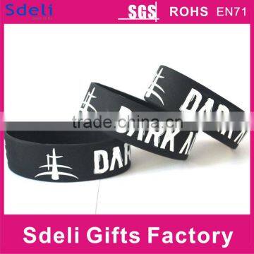 Cheap Custom Printing Silicone Rubber Wristband/silicone Bracelet photo-3