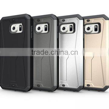Premium Armored Tank Style Case Combo PC+TPU Kickstand Mobile Back Cover Case For Samsung Galaxy S6 With Screen Protector photo-6