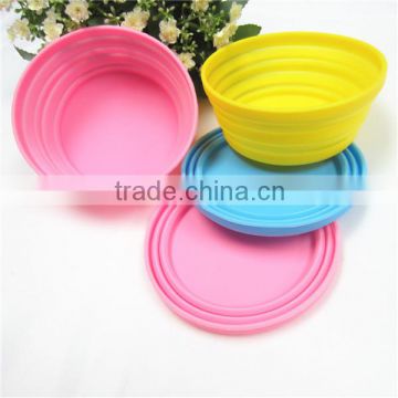 New ! Eco-friendly personalized Folding rubber dog bowl