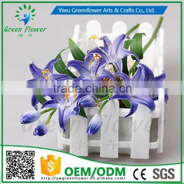 2016 Wholesale Mini Lily Artificial Flowers Real Touch Bouquet Wedding Bridal Home Declarative Flowers photo-2