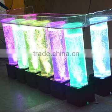 acrylic water bubble wall table for bars, assorted color table