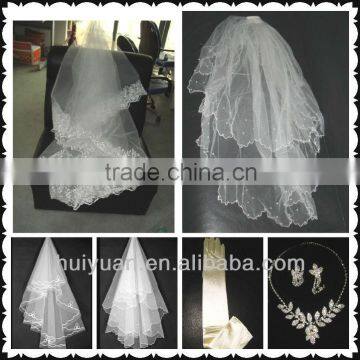 white wedding veils