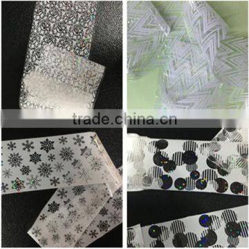 16Styles white lace Glitter Nail Foil Sticker Wholesale