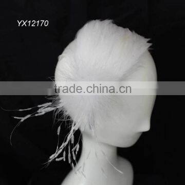 Woman wedding bridal fascinator on headband