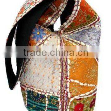 Ethnic Indian PATCHWORK festival SHOULDER hippy boho gypsy trance BUCKET BAG