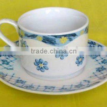 best-selling chinese white porcelain tea cup and saucer, tea set