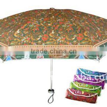 full color printing 5-fold aluminum umbrella