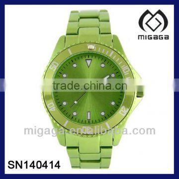 green color plating chinese movement cheap quartz watch