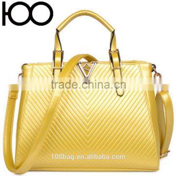 2016 latest designer quilt PU lady handbag